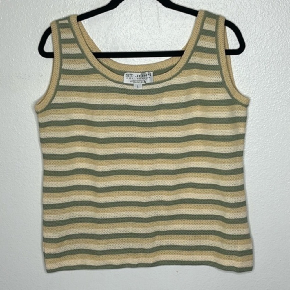 St John Collection Knit Sleeveless Top Sz large